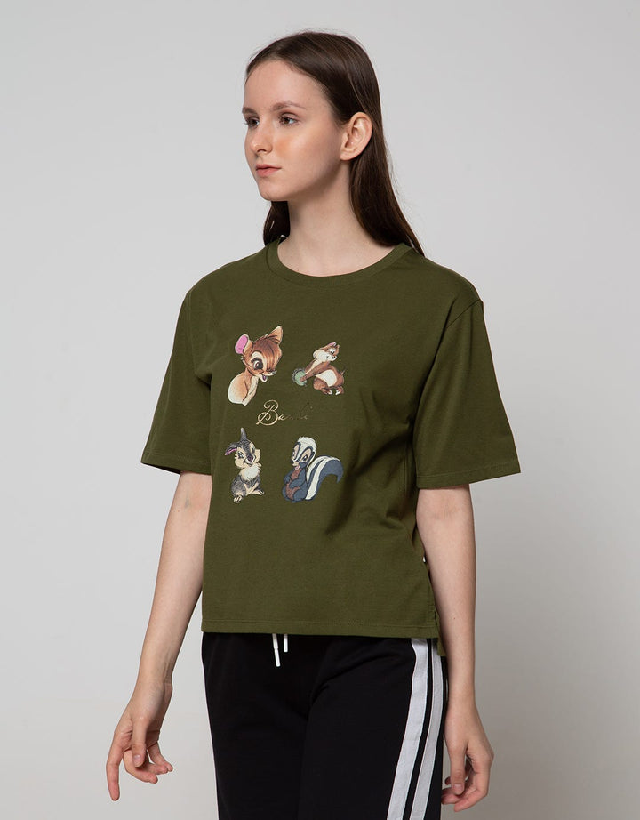 Disney Bambi N Friends  Short Sleeve T-Shirt Tee