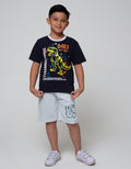 Little M Top Bottom Set Reguler Dino Splash