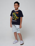 Little M Top Bottom Set Reguler Dino Splash