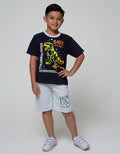 Little M Top Bottom Set Reguler Dino Splash