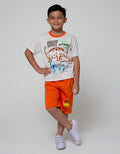 Little M Top Bottom Set Reguler Dino Splash
