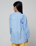Nevada Long Sleeve Shirt Full Print Stripe And Flower