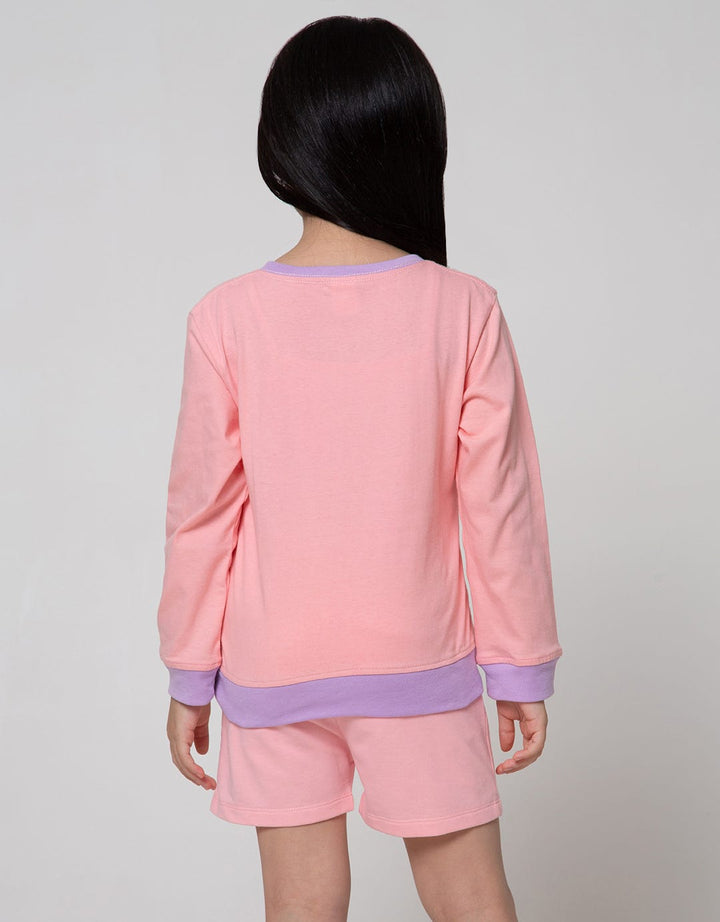 Little M Long Sleeve T-Shirt Panda Aplikasi