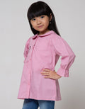 Little M Long Sleeve Shirt Kerah Bunny Sablon