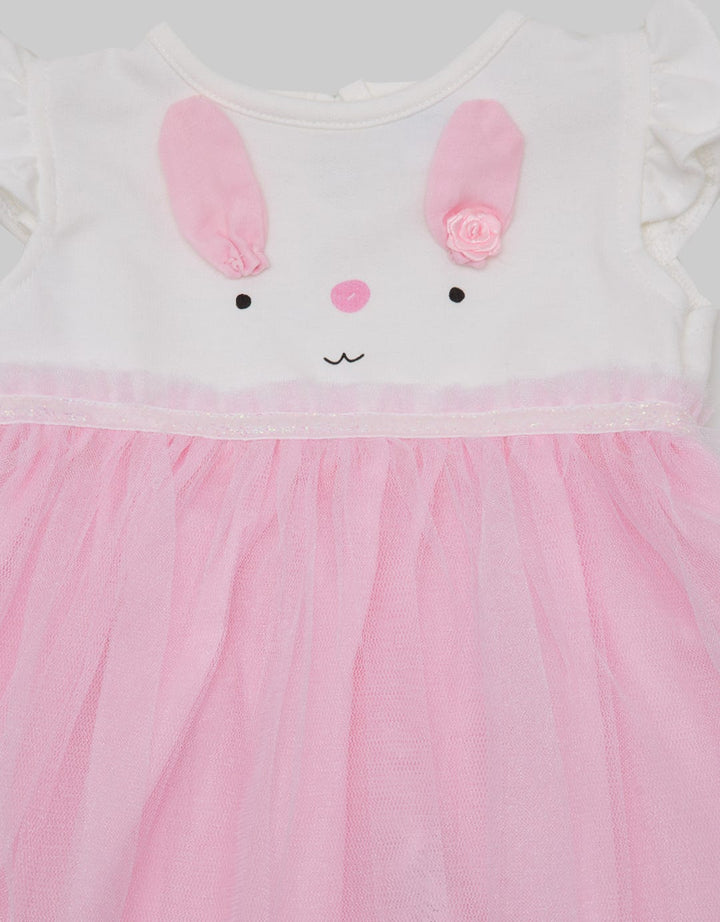 Pipiniko Short Sleeve Midi Dress Shinny Rabbit