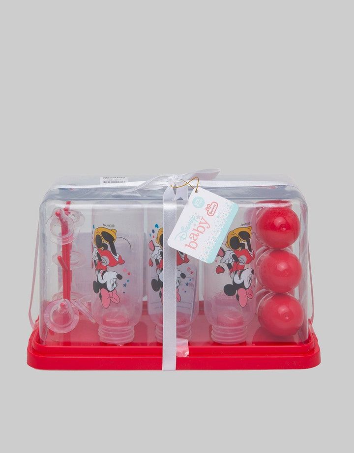 Disney Feeding Bottle Drying Rack With 3 x 4Oz Bottles, 3 x 8Oz Bottles, Hood, Cap &amp; Silicone Nipple