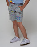 Little M Short Pants Knit Rib Splash