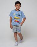 Little M Short Pants Knit Rib Splash