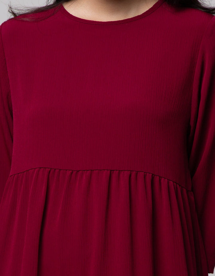 Connexion Long Sleeve Midi Dress Tiered