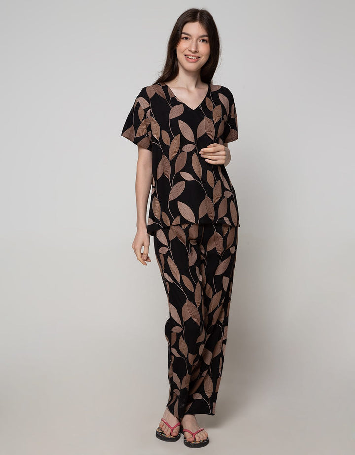 St. Yves Setelan Pyjama Bone Leaves