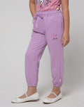 Little M Jogger Knit Basic Embroidered Bunny