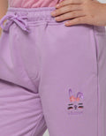 Little M Jogger Knit Basic Embroidered Bunny