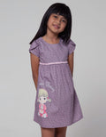 Little M Short Sleeve Midi Dress Non Polkadot Hati