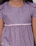 Little M Short Sleeve Midi Dress Non Polkadot Hati