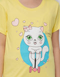 Little M Short Sleeve T-Shirt Cat Scooter