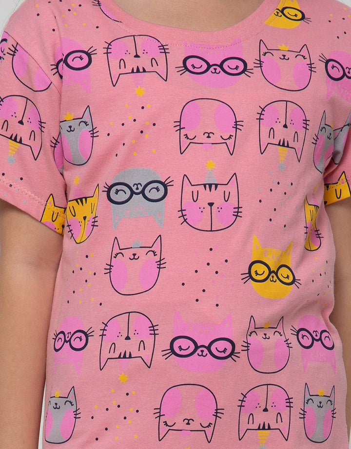 Little M Short Sleeve T-Shirt Fp Cat