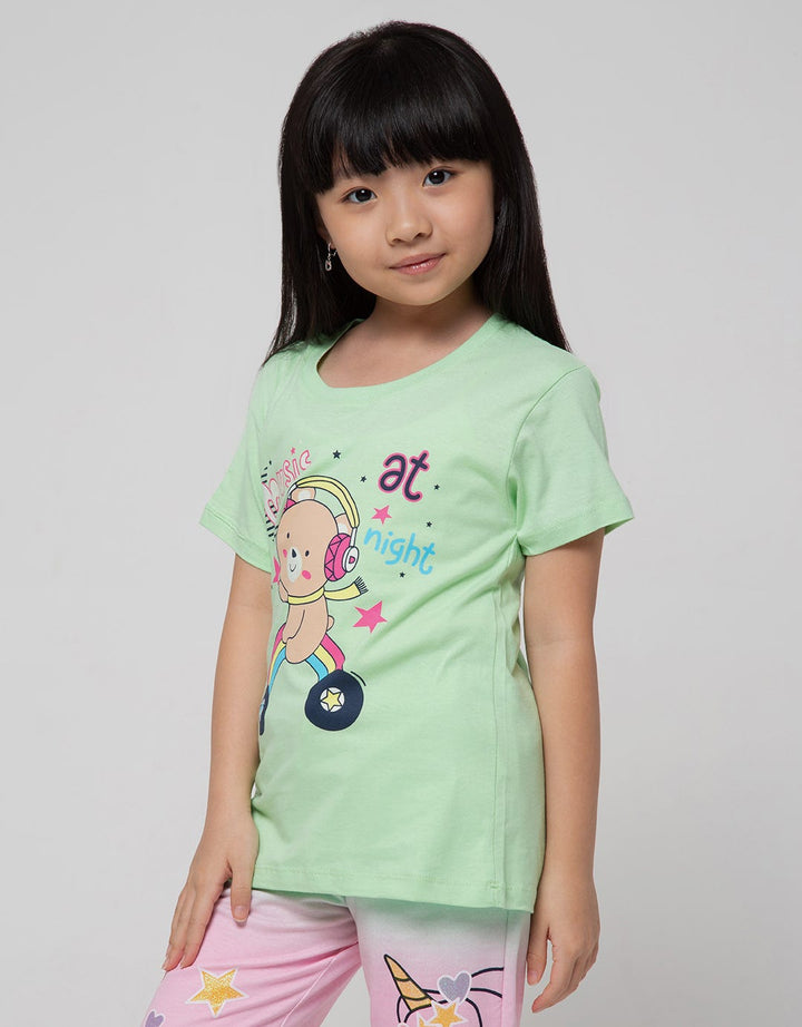 Little M Short Sleeve T-Shirt Bear Music Kiplay5