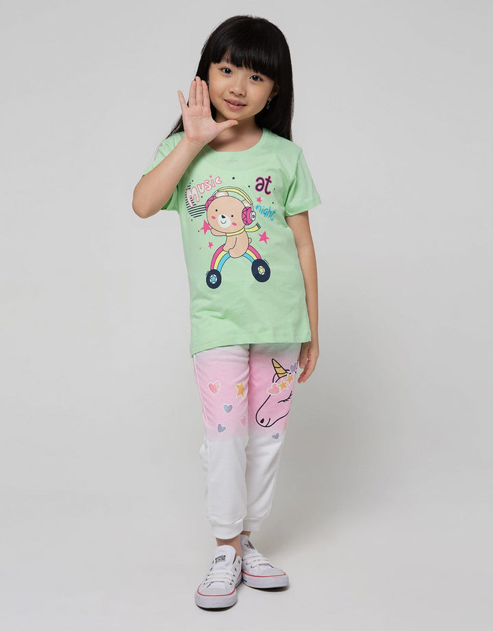Little M Short Sleeve T-Shirt Bear Music Kiplay5