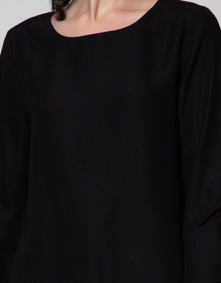 St. Yves Long Sleeve Blouse 78 Creepe Comb Sifon Bell