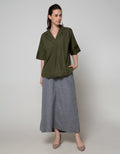 St. Yves Short Sleeve Blouse Cotton Easy Care