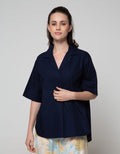 St. Yves Short Sleeve Blouse Cotton Easy Care