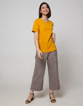 St. Yves Short Sleeve T-Shirt Knit Lace Tangan
