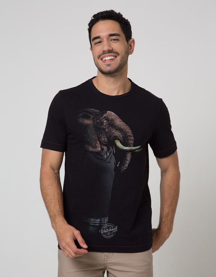 Watchout Jeans T-Shirt Face Elephant