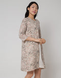 Triset Ladies Layer Look Motif Bunga Dress