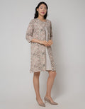 Triset Ladies Layer Look Motif Bunga Dress