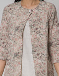 Triset Ladies Layer Look Motif Bunga Dress