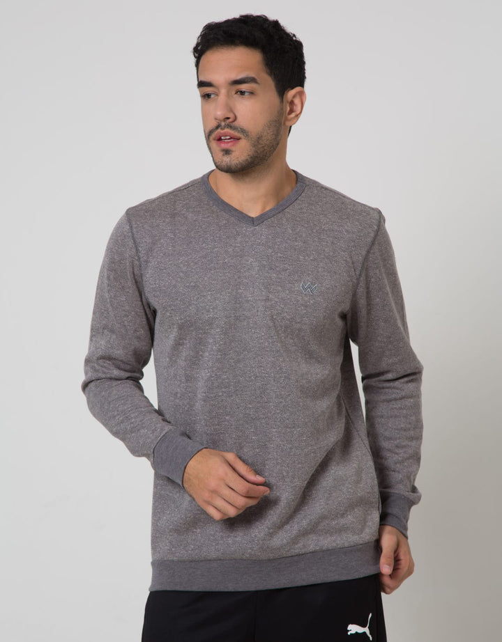 Watchout Casual Sweater Plain Pria