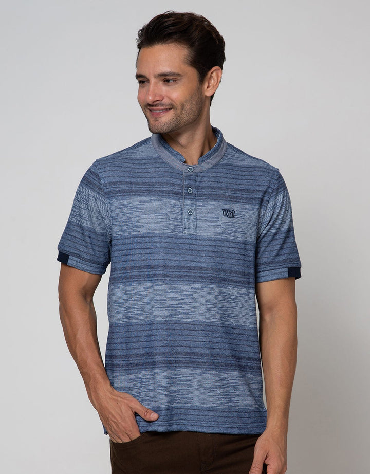 Watchout Casual Polo T-Shirt Print Stripes