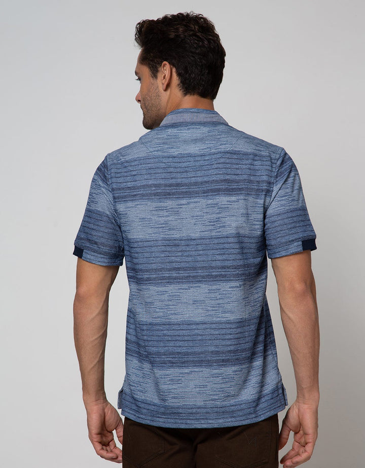 Watchout Casual Polo T-Shirt Print Stripes