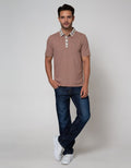 Watchout Casual Polo Shirt Print Neck