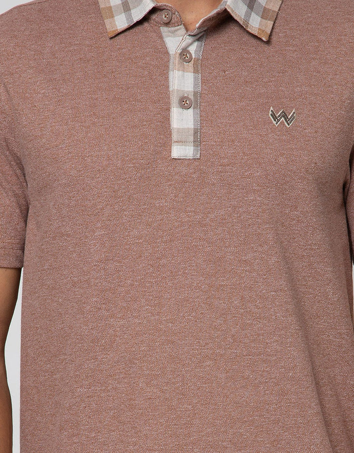 Watchout Casual Polo Shirt Print Neck