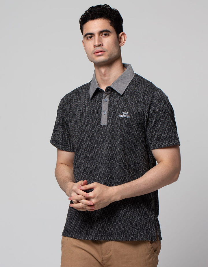 Watchout Casual Polo Shirt Motif