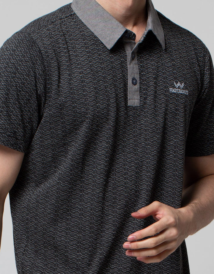 Watchout Casual Polo Shirt Motif