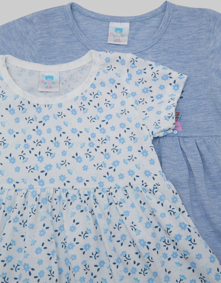 Pipiniko Flower Short Sleeve Midi DreShort Sleeve Pack Of 2 