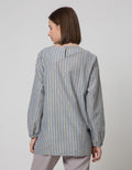 Triset Ladies Blouse Print Stripe