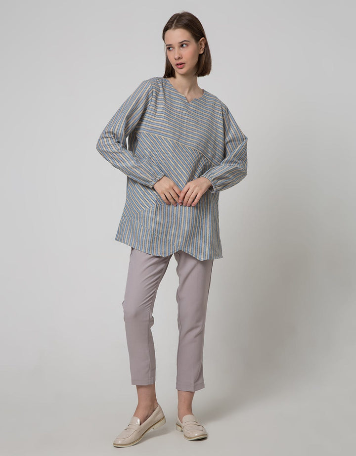Triset Ladies Blouse Print Stripe