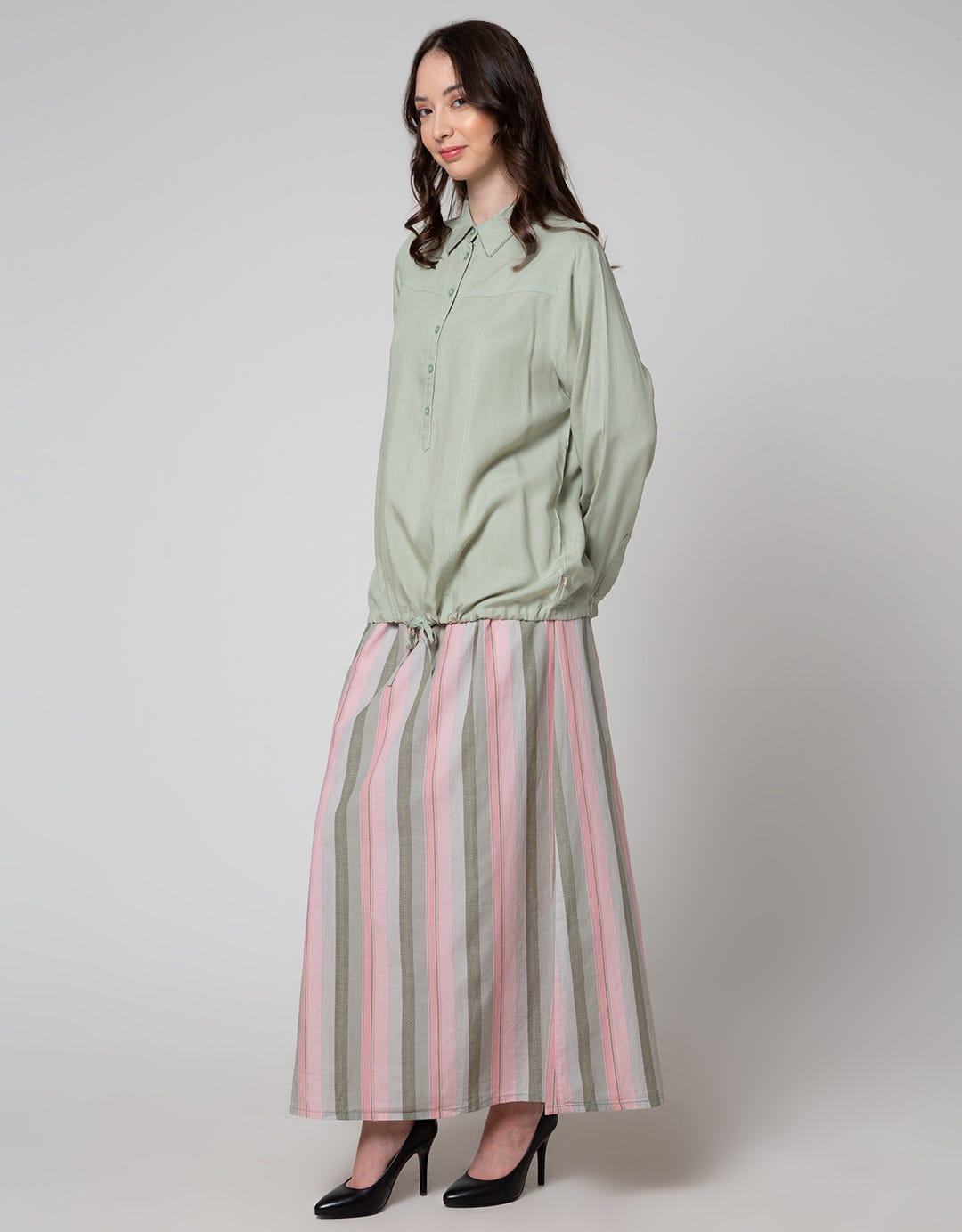 Triset Ladies Drawstring Blouse