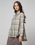 Triset Ladies Blouses Plaid 