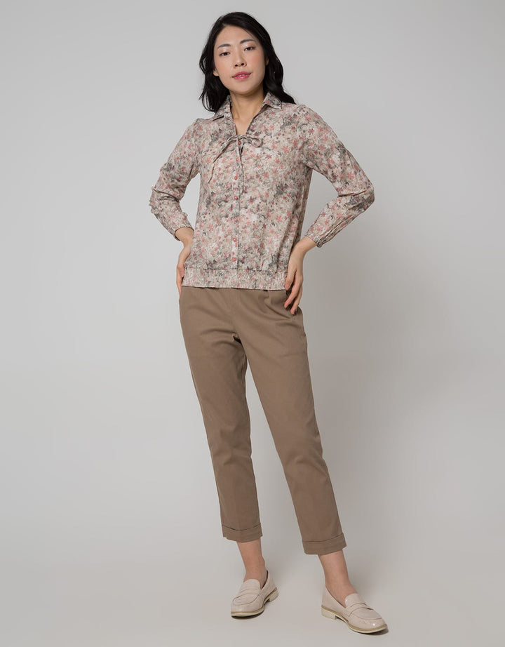 Triset Ladies Floral Print Blouse Wanita