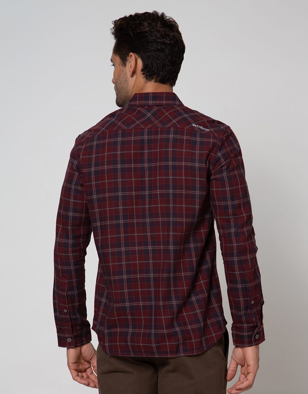 Watchout Jean's Long Sleeve Shirt Print Cubes