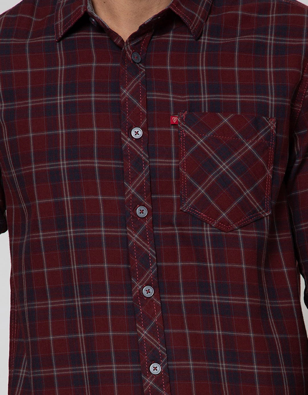 Watchout Jean's Long Sleeve Shirt Print Cubes