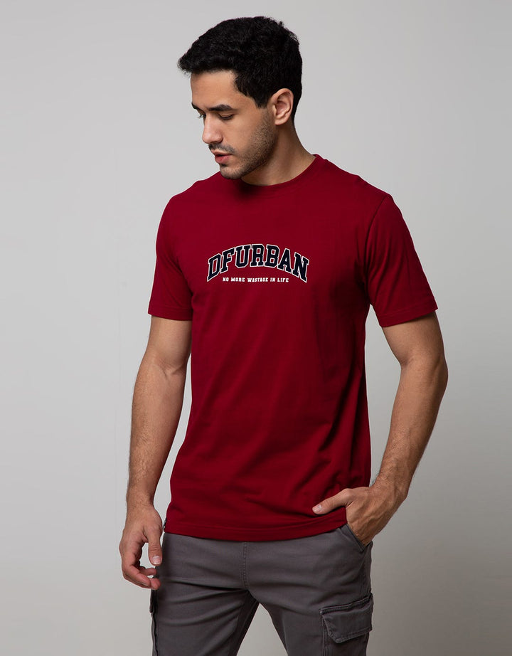 d&f T-Shirt  Df Urban Rubber Flocking