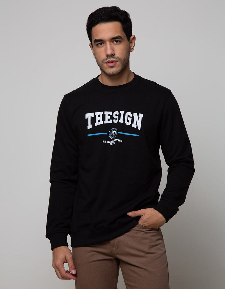 d&f Sweat Shirt Crew Neck Long Sleeve The Sign