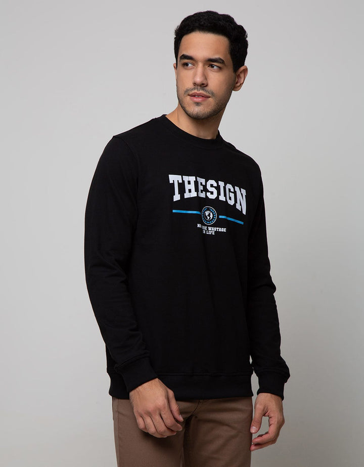 d&f Sweat Shirt Crew Neck Long Sleeve The Sign
