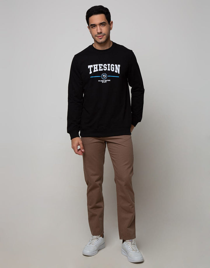 d&f Sweat Shirt Crew Neck Long Sleeve The Sign