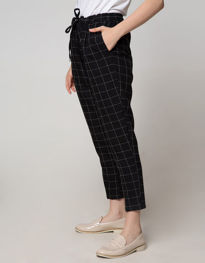 Connexion Ankle Pants Relax Pants Print Windowpane